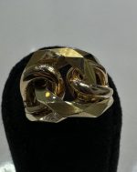 انگشتر تراش آینه ای طلا - Image 3