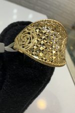 انگشتر طرح گل سه بعدی تراش - Image 3