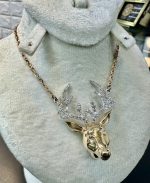 گردنبند طلا طرح گوزن ترک